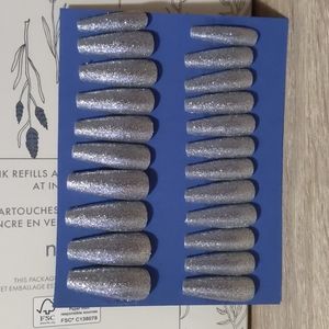 New Year New Me Glitter Press On Nails